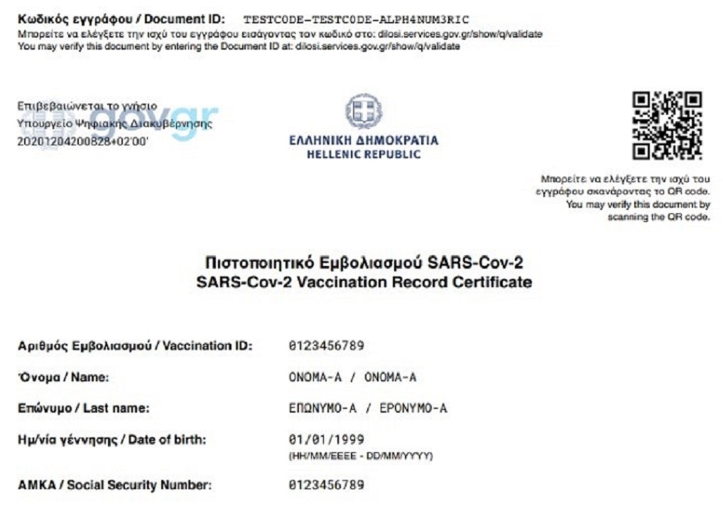 pistopoiitiko emvoliasmou